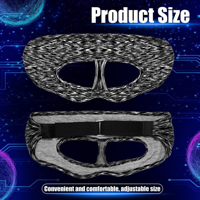 Vr-zubehör: augenmaskenbezug, atmungsaktives schweißband, verstellbare polsterung für virtual-reality-headsets (oculus quest).
