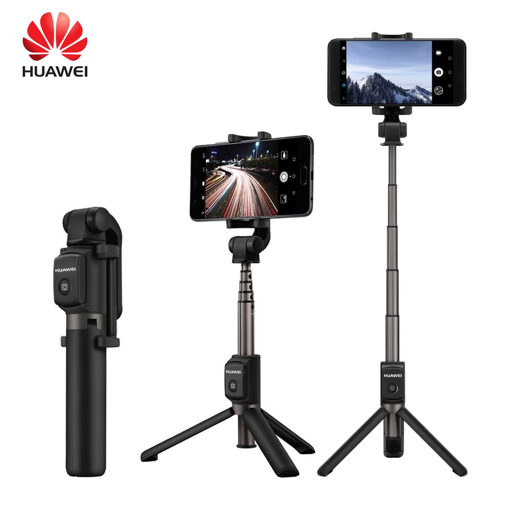 Huawei 3 em 1 vara sem fio bluetooth selfie para iphone android dobrável handheld monopod obturador remoto extensível mini tripé