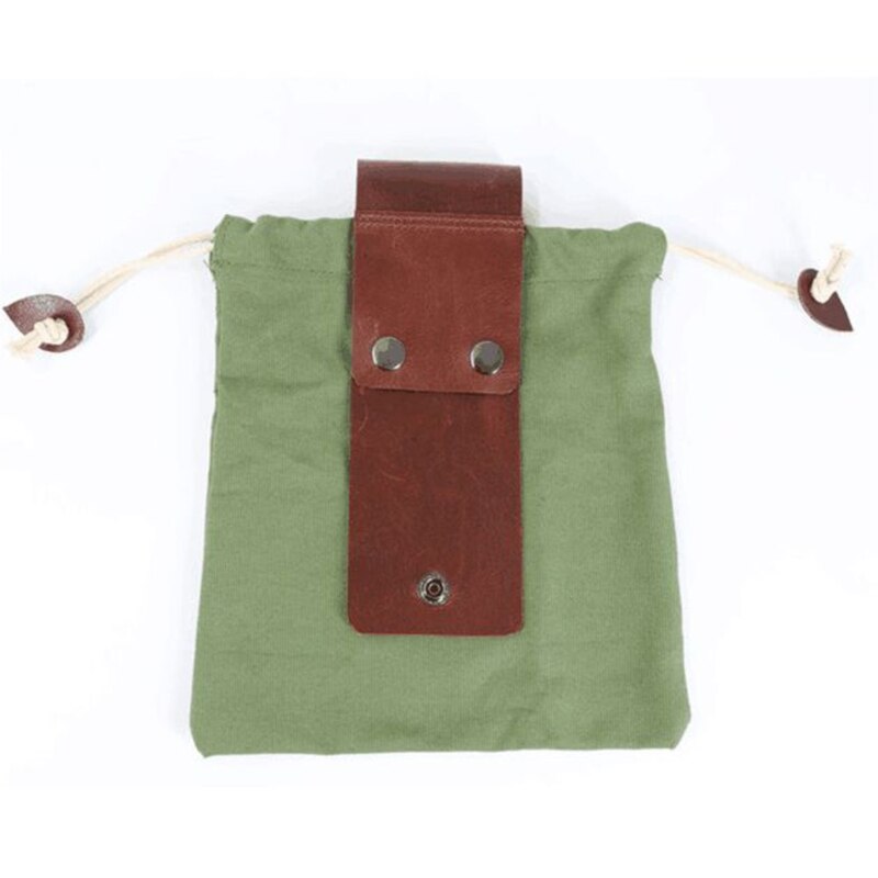 Zwart/Bruin/Groen/Kaki Lederen Gewaxt Canvas Pouch Tuin Gereedschap Tas Tote Tuin Gereedschap Tas In Water proof Canvas Rolling Bag: Green