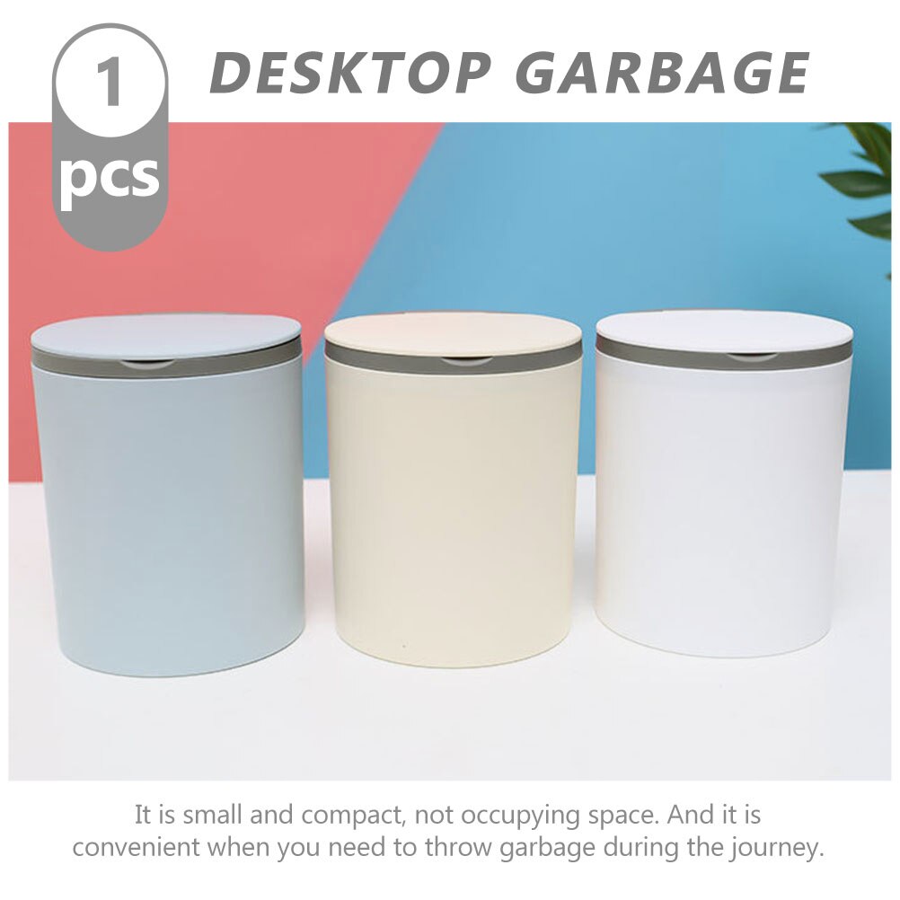 Desktop Ash-bin Multi-use Trash Can Versatile Home Office Desktop Trash Bucket