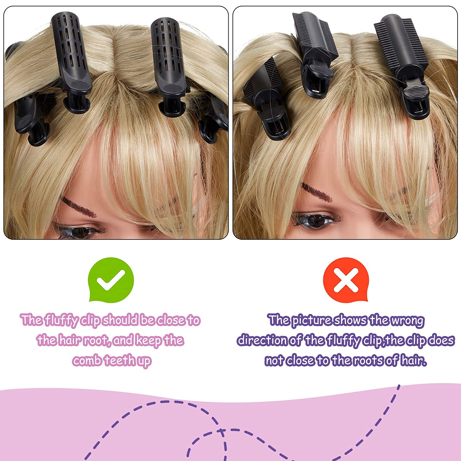 18 Pieces Voluminizing Hair Root Clip Natural Fluffy Hair Clip Hair Root Curler Roller Self Grip Root Volume Hair Curler Clip