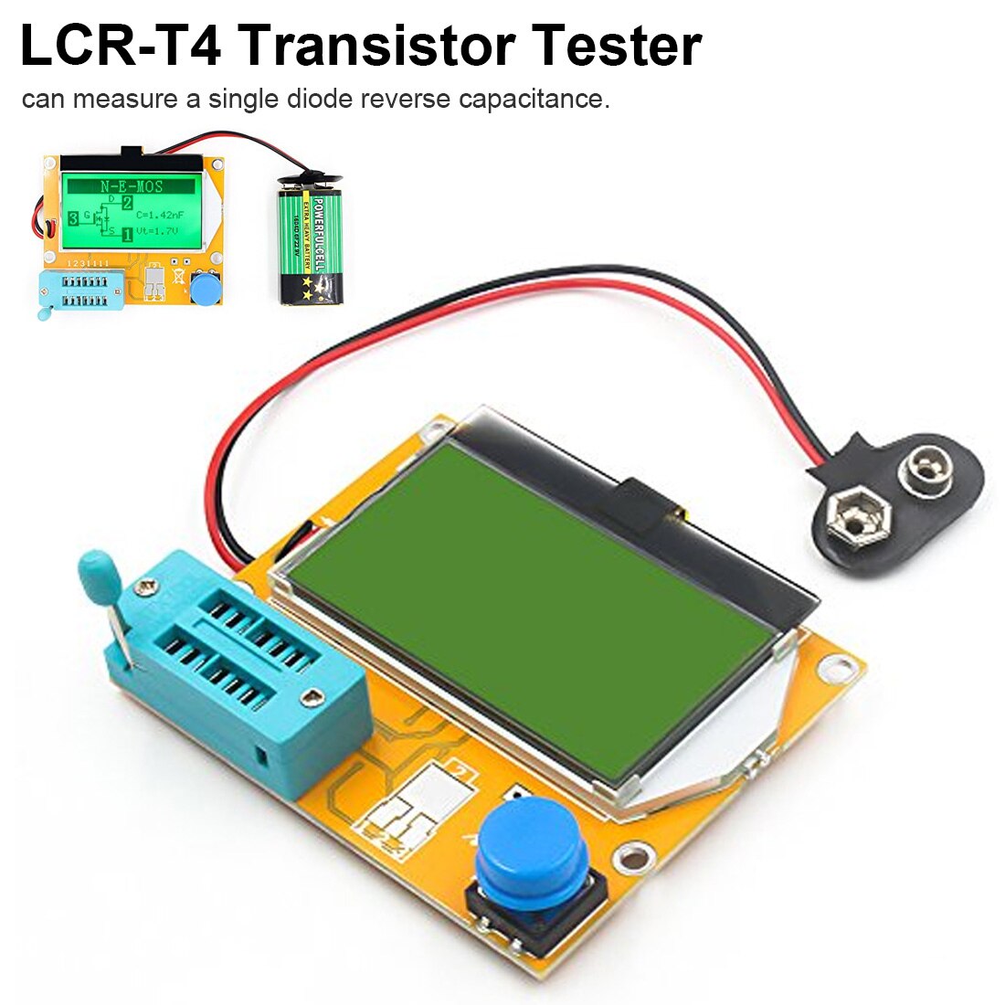 Tft-kleurendisplay Multifunctionele Transistor Tester Diode Thyristor Capaciteit Weerstand Inductie Mosfet Esr Lcr Meter: LCRT4 Transisto Test