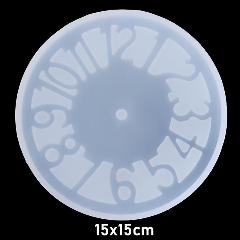 Moule en Silicone résine époxy moule pour horloge à faire soi-même Horoscope chiffres romains zodiaque horloge moules fabrication de bijoux outils de bijoux: 04