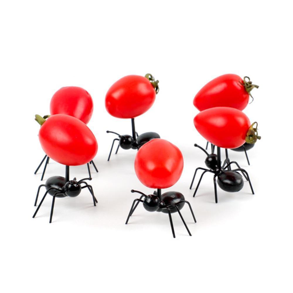 12 stks/set fruit vork herbruikbare leuke mier cake snack vorken vork fruit meerdere dessert gebruik voor servies p  h0 j 1