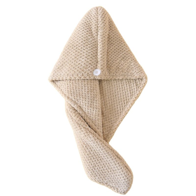 Parel Katoenen Haar Handdoek Wrap Super Absorberend Sneldrogend Haar Handdoeken Microfiber Haar Hoed Caps Voor Drogen Krullend Lang Dik Haar