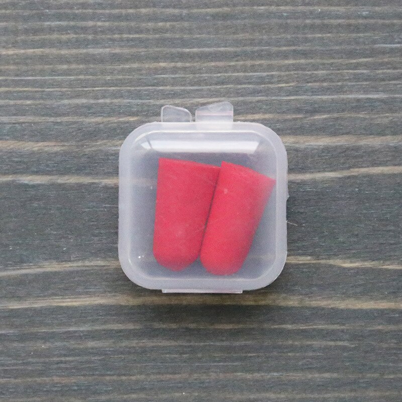 1066 Pajama Ear Plug Sponge Sound Insulation Sleep Men and Women Work Silencer Mute Noise Reduction Anti-Snoring: Red