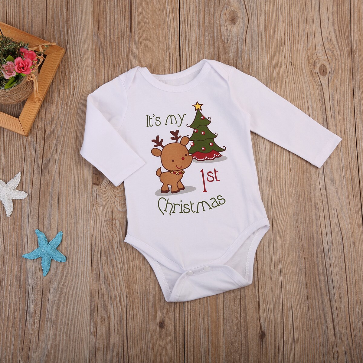 Schattige herten baby meisjes bodysuit jongens bodysuit jumpsuit outfit kleding