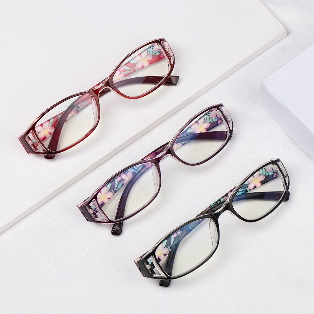 Anti-blauw licht bril leesbril oogbescherming dames ultra licht bloemen montuur charme dames