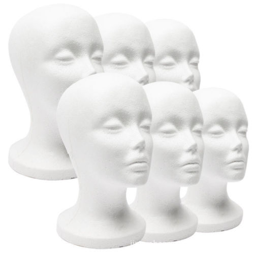 1pc schuimhoofden praktische mannequin hoofd dummy hoofd vrouwenhoofd model hoed pruik bril handige rekwisiet display
