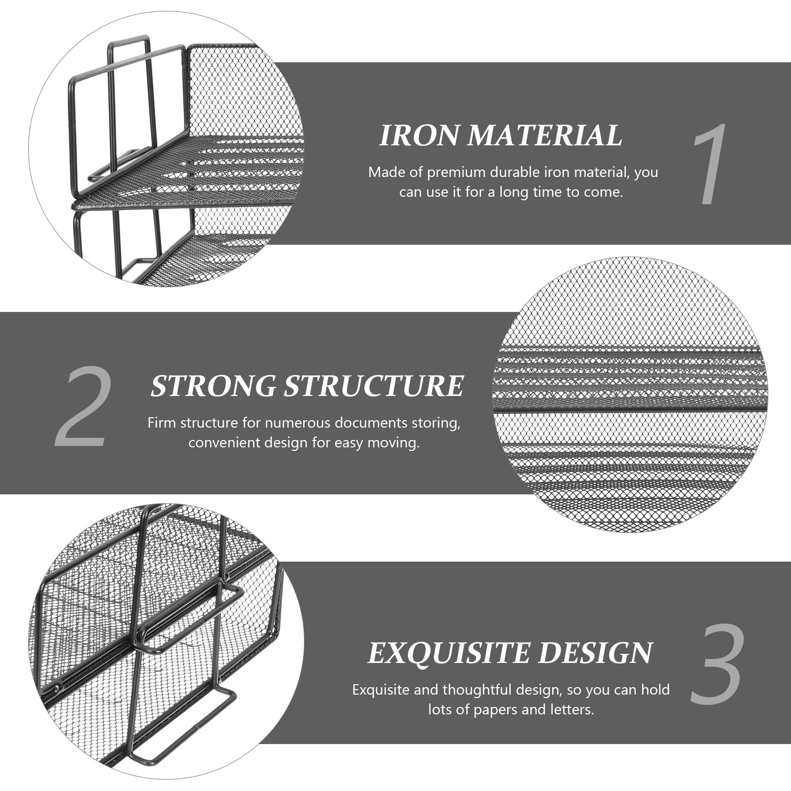 Office File Storage Shelf File Organizer Desktop File Storage Rack Metal File Holder