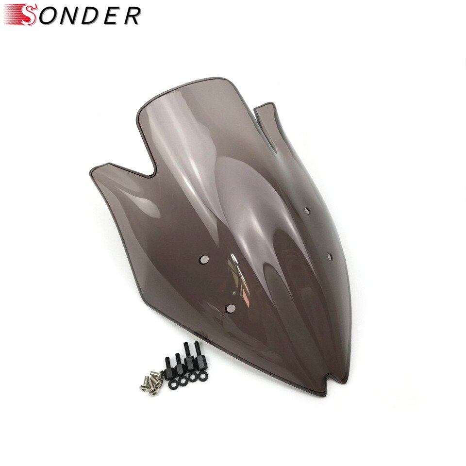Pare-brise noir pour moto Kawasaki Z1000, Double bulle, NINJA z1000 07 08 09, 2007 Z 1000 z 1000