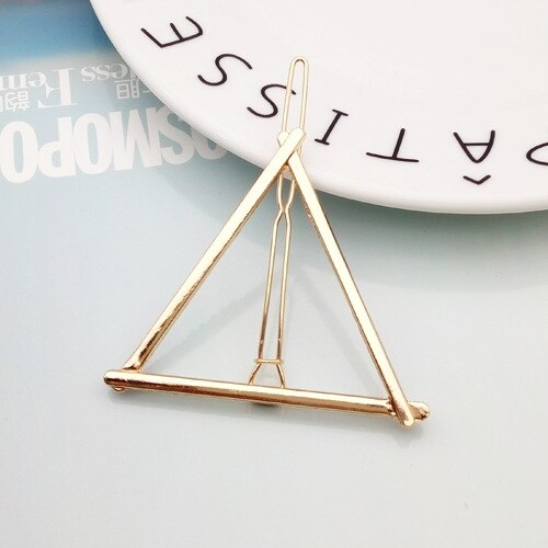 Vrouwen Meisjes Geometrische Haar Snap Haarspeldjes Haar Uithollen Maan Vorm Haar Clip Klauwen Effen Kleur Accessoires Haarspeld 1pc: 02