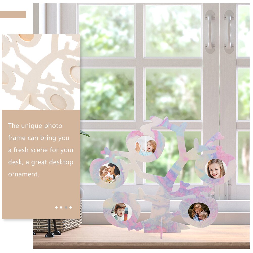 2 sets of Wooden Photo Display Frames Photo Frames DIY Picture Frames Material