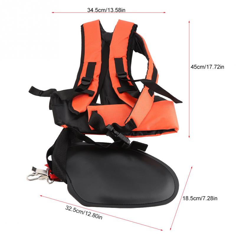 Universele Trimmer Schouder Enkele/Dubbele Schouderriem Maaier Nylon Y-Vormige Riem Voor Bosmaaier Tuingereedschap: Double Orange