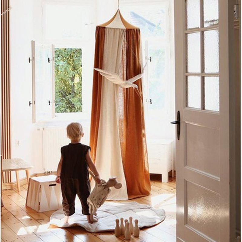 Baby Bett Vorhang freundlicher Zimmer Krippe Netz Baumwolle Hing Kuppel Neugeborenen Bett Zelt