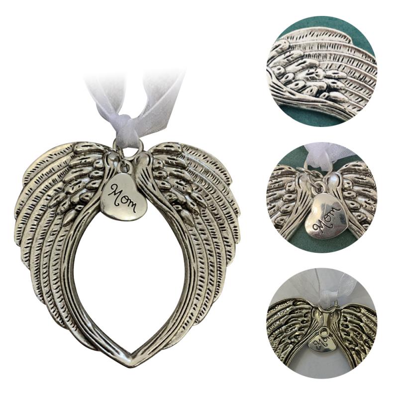 Kerst Angel Wing Angel Hart Gedenkteken Ornament Hanger Voor Decoratie Een Stuk Van Mijn Hart Is In Heaven Kerst Decoratie