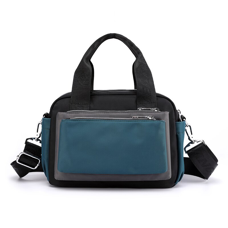 sommer Neue frauen Schulter Taschen Nylon Weibliche Bote Tasche für Mädchen Reise Crossbody-tasche Beiläufige Handtaschen: Nachtblau