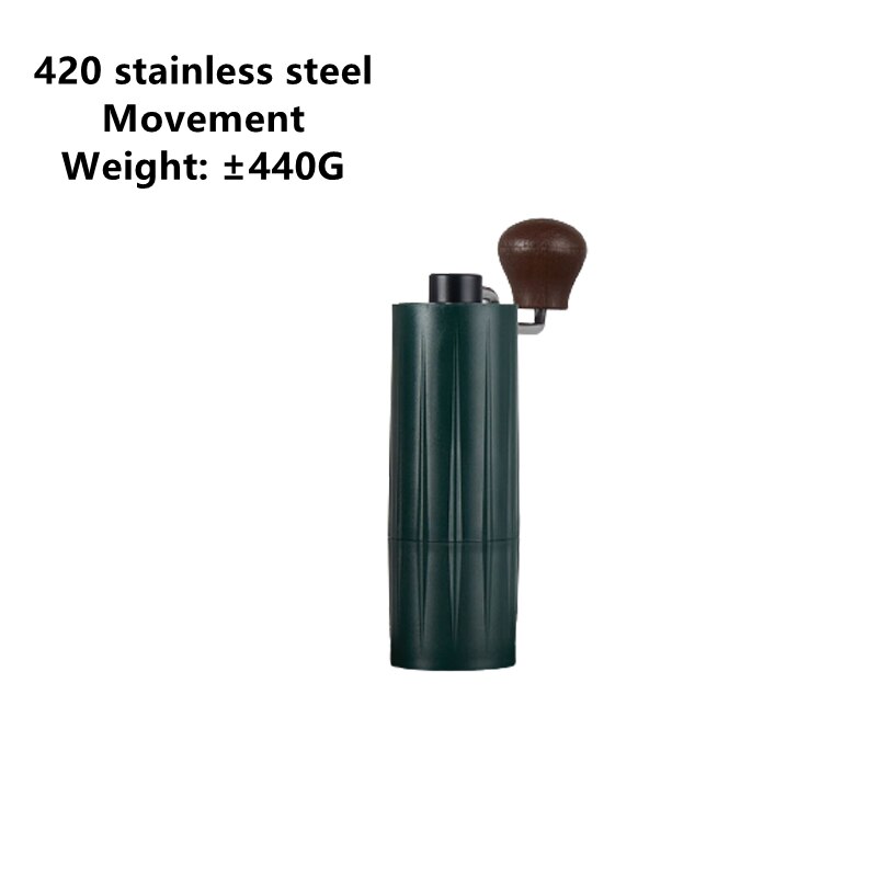 Portable Coffee Grinder Manual Coffee Bean Grinder Hand Grinder Mill with Double Bearing Positioning Coffee Tool: Style F Color 3