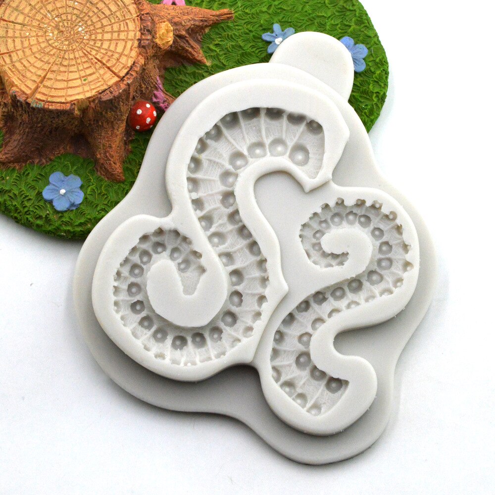Marine Serie Krake Meerjungfrau Schokolade Süßigkeiten bilden Kuchen Dekoration Tonne Fondant Werkzeuge DIY Silikon Backform Backform