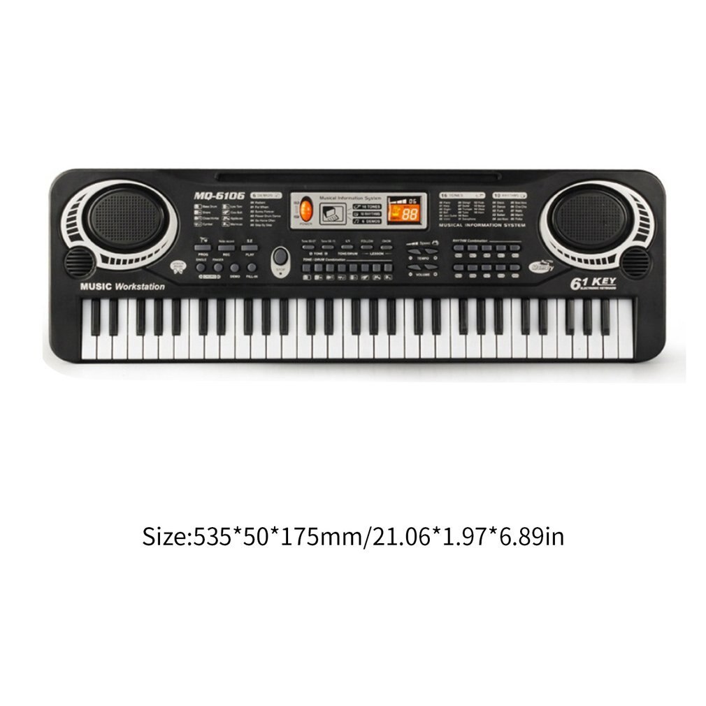 61 Keys Music Electronic Digital Keyboard Electric Organ Children Great With Random Microphone Musical Instrument