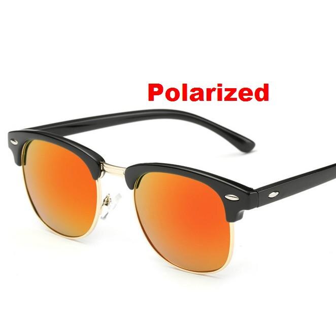 F3 Classic Half Metal Gepolariseerde Zonnebril Mannen Vrouwen Spiegel Zonnebril Mode Vrouwelijke Gafas EEN UV400