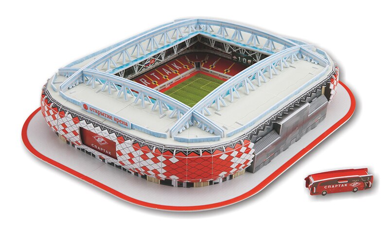 Kids 3D Three-dimensional Puzzle World Football Stadium Baby Puzzle DIY Spell Insert Toy Learning Educational Games Toys: 124