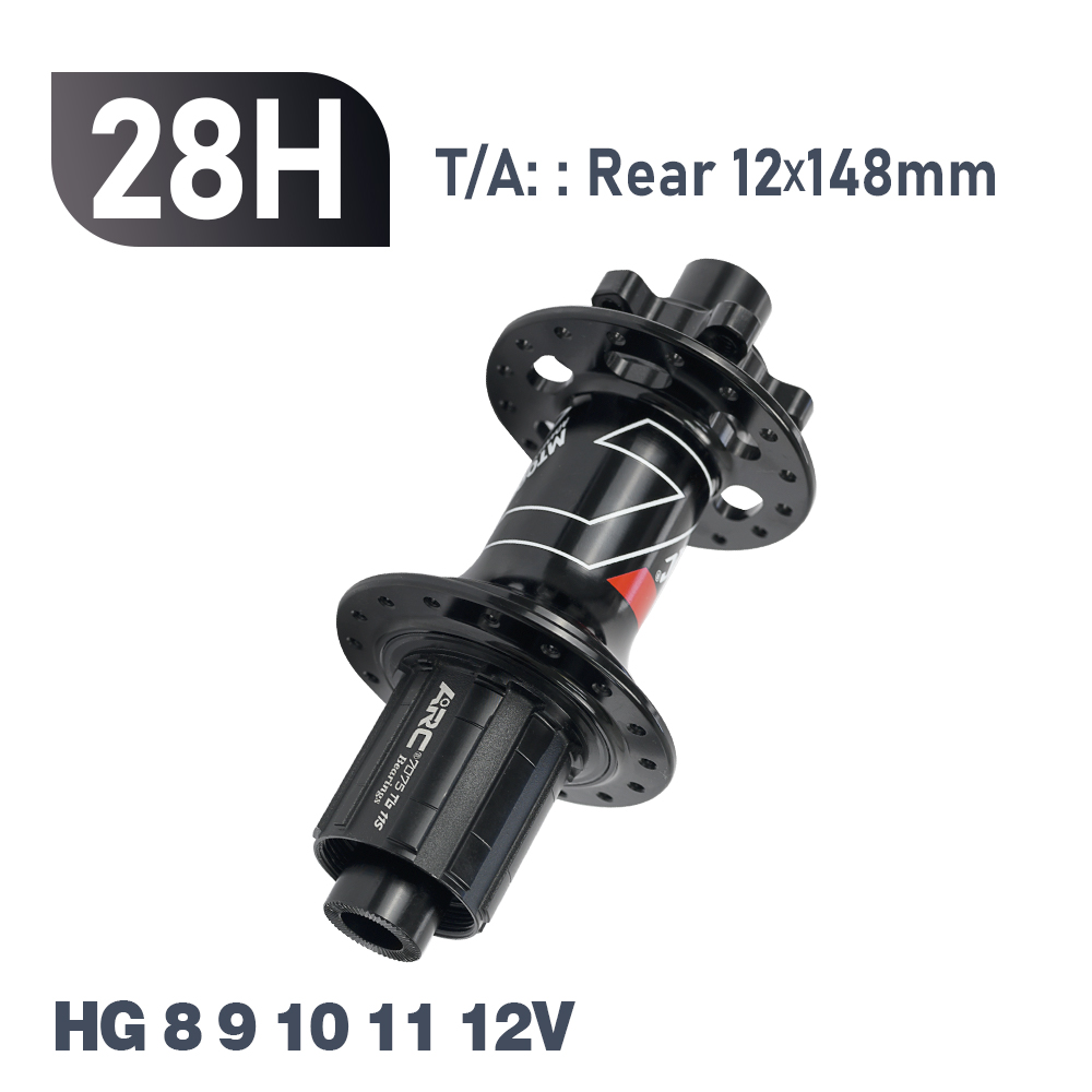 ARC Boost Hub 4 rodamientos MTB Hub 6 trinquetes 3 dientes 15x110 12x148 para Micro Spline 12S HG 8 9 10 11 12 Sram XD 12S buje de bicicleta: naranja