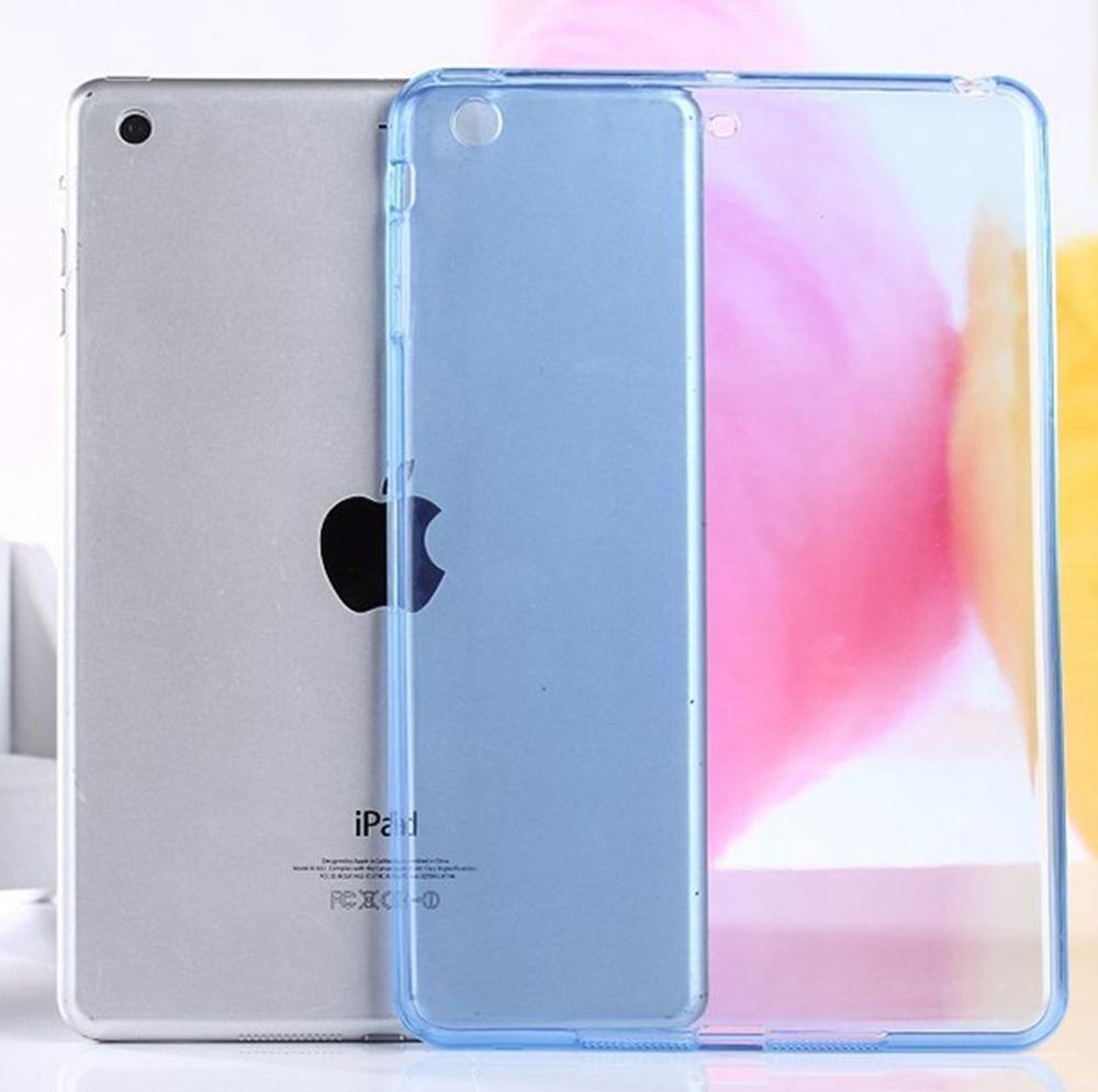 Ultra-Dunne Crystal Soft Tpu Transparant Siliconen Clear Case Cover Voor Ipad Mini 1 2 3 Tablet Pc: Deep Blue