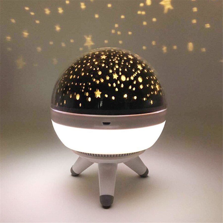JOSOCCO Led Nachtlampje Roterende Projector Spin Sterrenhemel Star Master Kinderen Kids Baby Slaap Romantische Led USB Lamp Projector