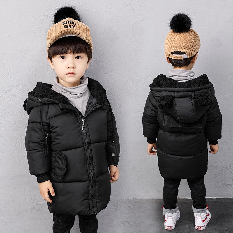 Neue freundlicher Winter Jacke Jungen mit kapuze 3 farben warme mäntel Jungen Winterjacke 7WT031