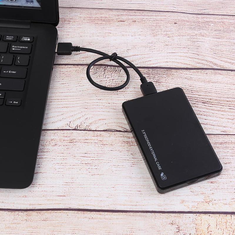 2.5 inch USB3.0 Hard Disk Box Enclosure 5Gbps SATA HDD SSD Mobile External Case for computer Notebook Desktop PC black