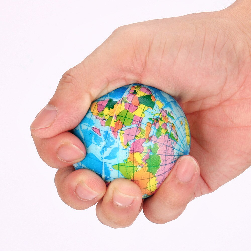 Squis lente augmentation soulagement du Stress carte du monde boule de mousse Atlas Globe balle de palme planète terre balle spongieux jouet