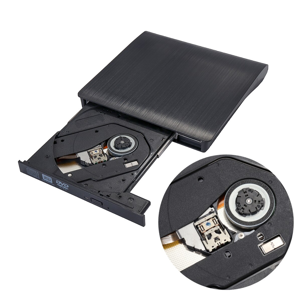Schlank Externe DVD Drive USB 3,0 DVD-RW CD-RW Combo Laufwerk Brenner Reader Player Recorder Portatil für Laptop