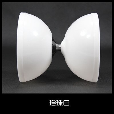 10 Colors One Excellent Bearing Kongzhu 128mm(D) 140mm(H) 240g Set Packing Diabolo/Sticks/Strings/Bag: White