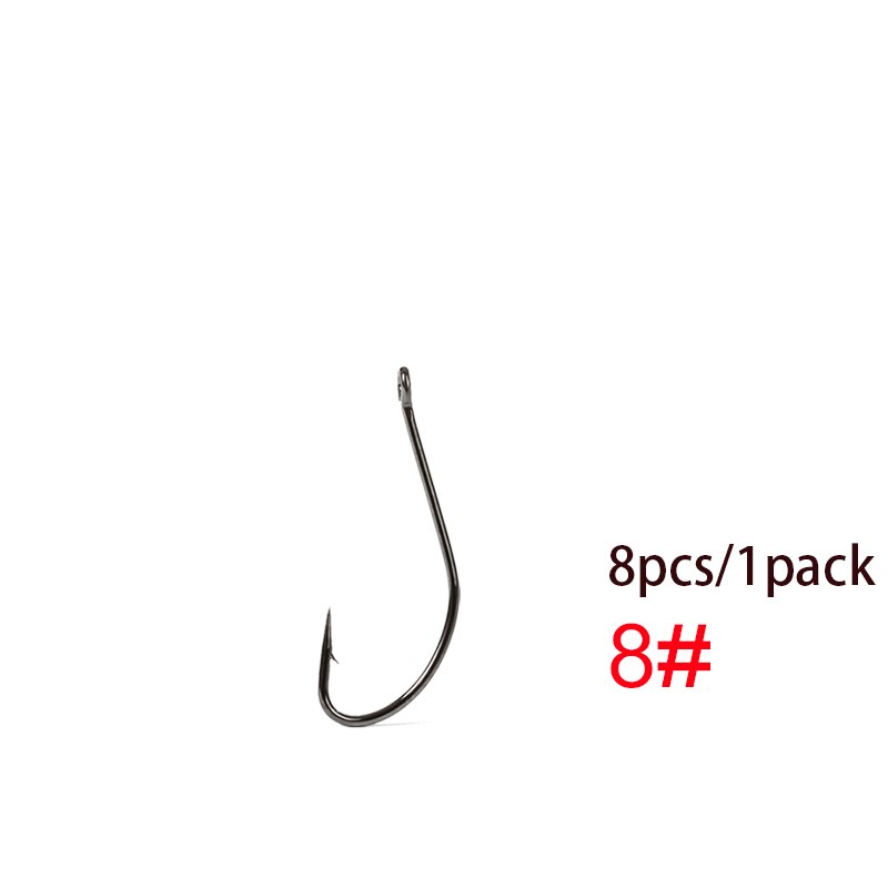 3Bags 56535 Fishing Tackle Hooks Saltwater Assist Hook Carp Hooks Japan Fishing Hooks Sea Jig Head Hook Circle Fishing Hook: 8