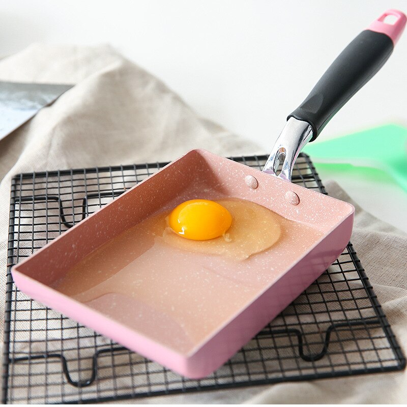 13 x 18cm stekepanne tamagoyaki omelett svart ikke-pinne panne steke eggpanne pannekake kjøkkenpott naken brukes til gasskomfyr