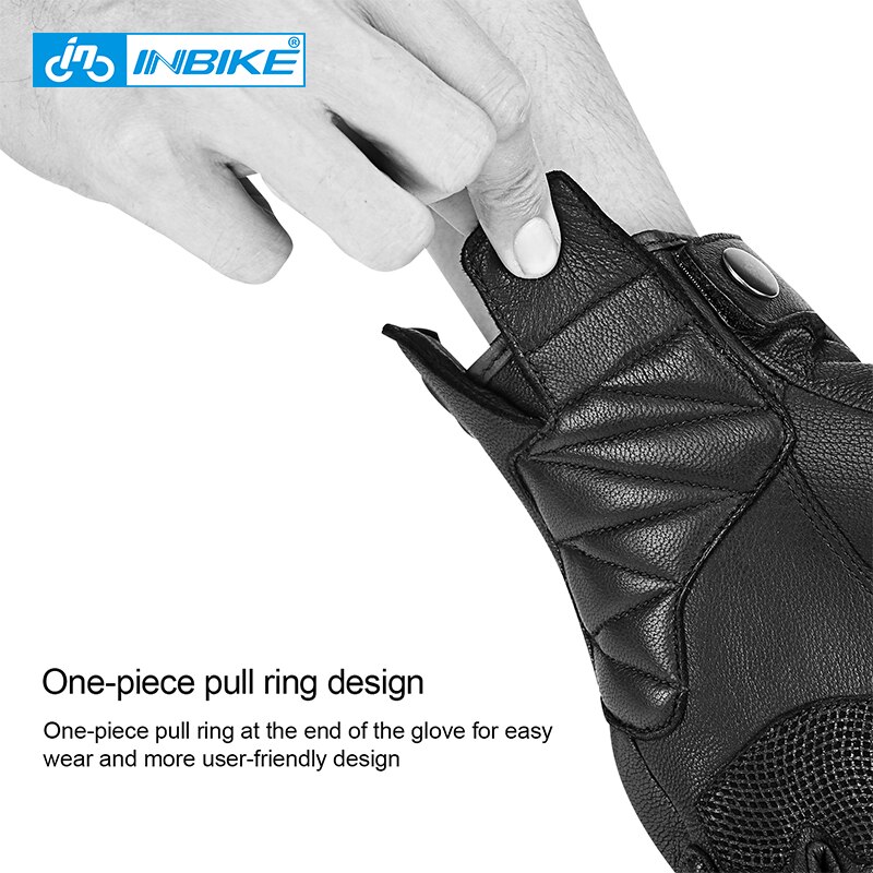 INBIKE Volle Finger Motorycle Handschuhe berühren- Bildschirm Motorrad Stoßfest Handschuh Schutz Getriebe Moto-Cross Fahrrad MTB Handschuhe für Motor-