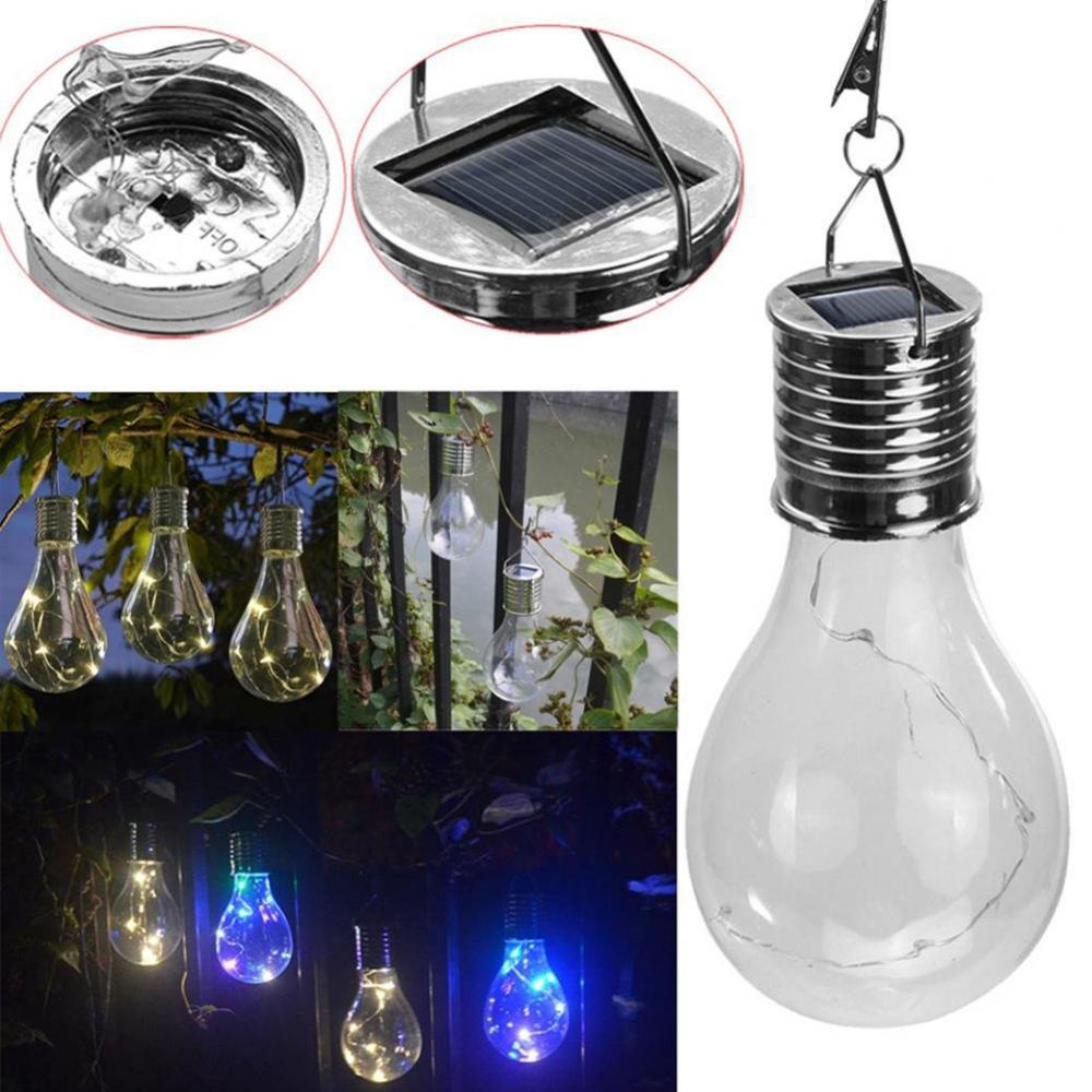 Zonne-Energie Lamp Waterdichte 0.24W 1.2V Draaibare Outdoor Zonne-Energie Koperen Gloeilamp Voor Straat Tuin Decoratie Camping Verlichting