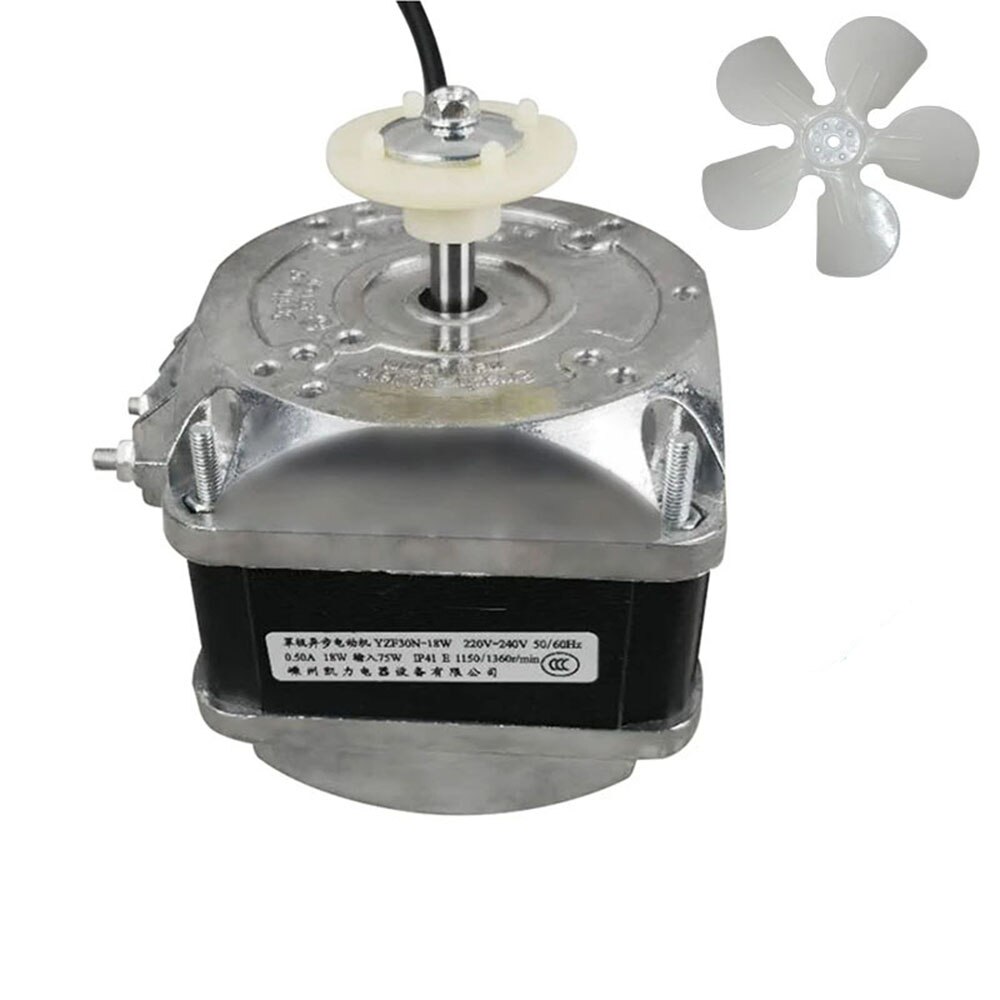 For Midea Haier Refrigerator Freezer Cooling Motor Fan Condenser Cover Pole AC 220V Asynchronous Motor Fan Engine 25W 30W 40W