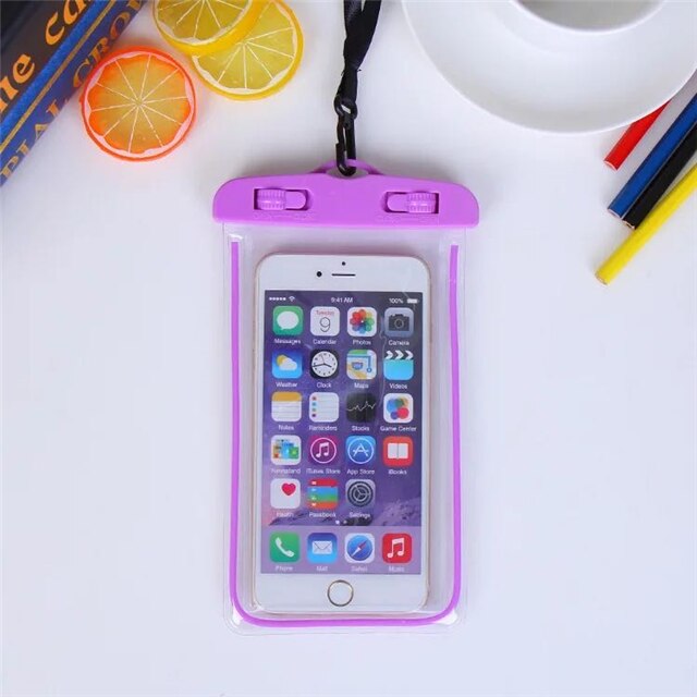 Luminous Waterproof Pouch Swimming Gadget Beach Dry 6 inch Phone Bag For iPhone 11 Pro Xs Max XR 8 7 Samsung S9: zi