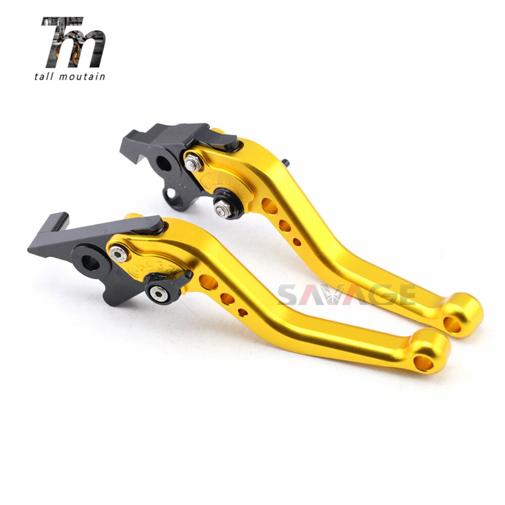 Korte/lange remkoppelingshendels voor yamaha  fz 16 fz-s 150 motoraccessoires, verstelbaar cnc: Lang goud