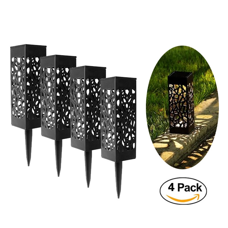 4/8Stck LED Solar- Licht Rasen Lampe Platten Edelstahl Sensor Sonnenlicht Wasserdichte Begraben Licht Garten Weg Lampe dekoration
