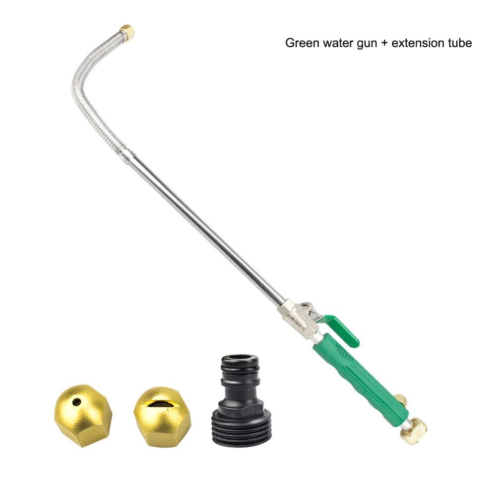 Draagbare Hoge Druk Waterstralen Metalen Jet Tuin Sprinkler Slang Spray Washer Cleaning Tools Wasstraat: GREEN-E