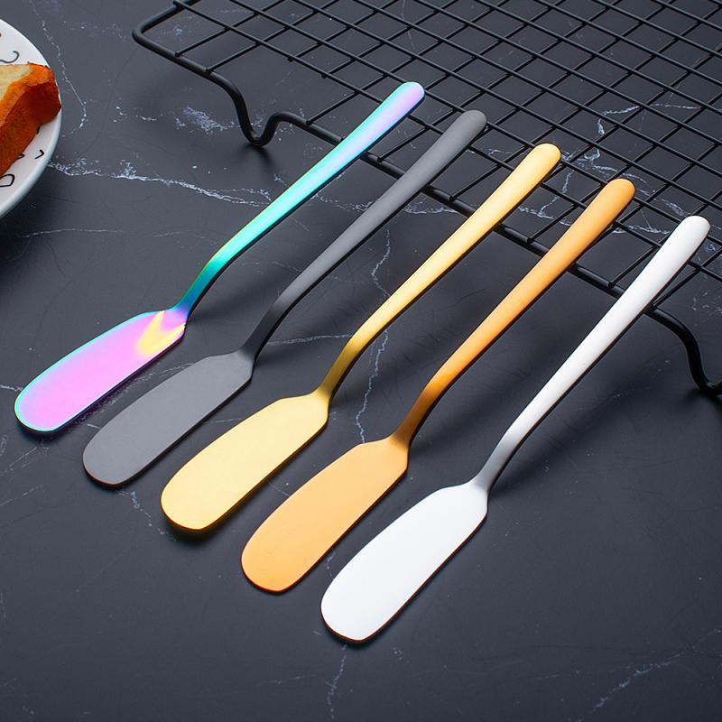 1pcs Kitchen Butter Knife Bread Jam Cheese Spatula Stainless Steel Butter Cheese Tool Home Dinner Tableware Bar