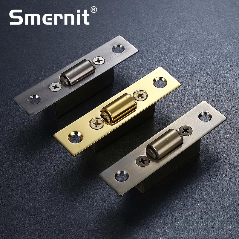 Stainless Steel Door Latches Cupboard Cabinet Roller Latch Lock Wooden Door Stops Furniture Hardware