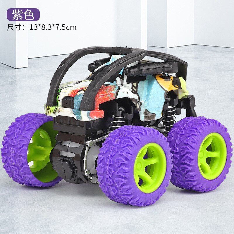 Alloy ABS Inertia Four-Wheel Drive Big Foot Toy Off-Road Vehicle Children&#39;s Stunt Car Toy for Baby: M