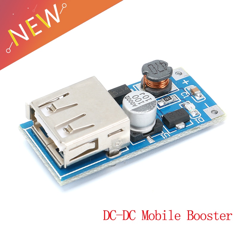 5 Pcs DC-DC USB Step-up Power-Boost-Modul 0,9 V-5 V zu 5 V 600mA PFM control Mini Mobile Booster