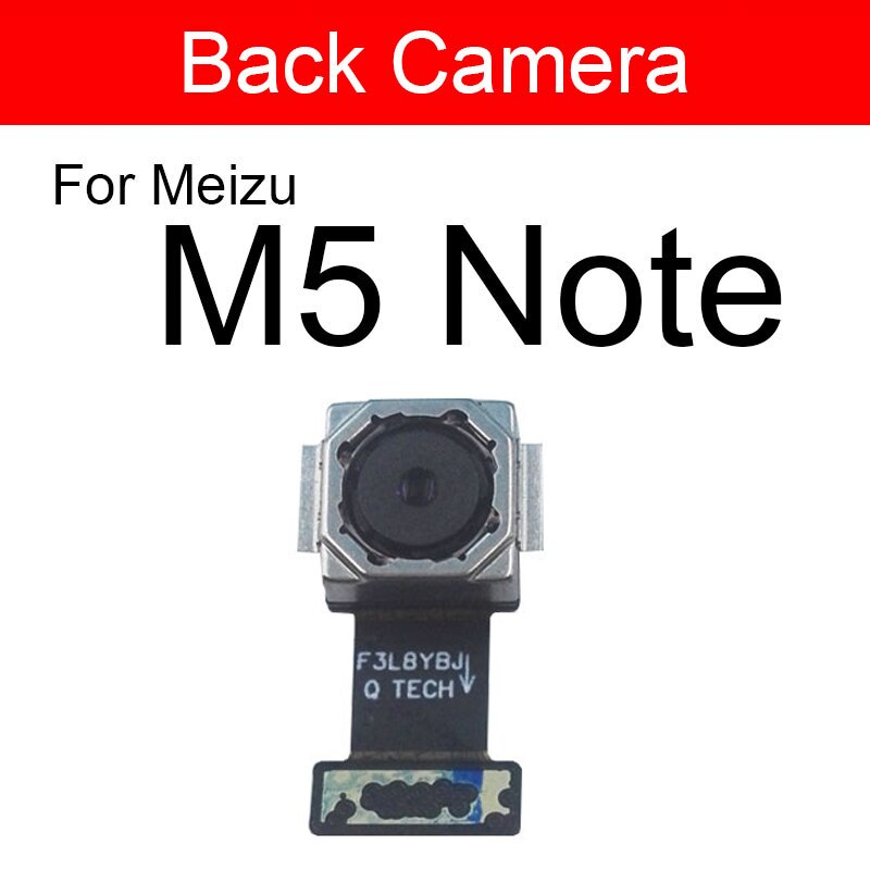 Hoofd Rear Camera Moduel Voor Meizu M5 M5s M5Note Terug Camera Grote Facing Camera Flex Lint Kabel Vervanging Reparatie Onderdelen: back Meizu M5 Note