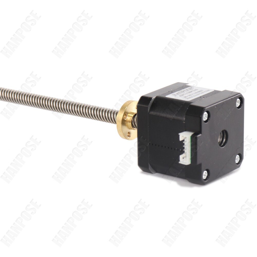 Nema17 Stappenmotor 40Mm 1.7A 42 Motor 17HS4401S-T8*4 410Mm Schroef Staaf Lineaire Z-Motor Met trapeziumvormige Lood Srew Voor 3D Printer