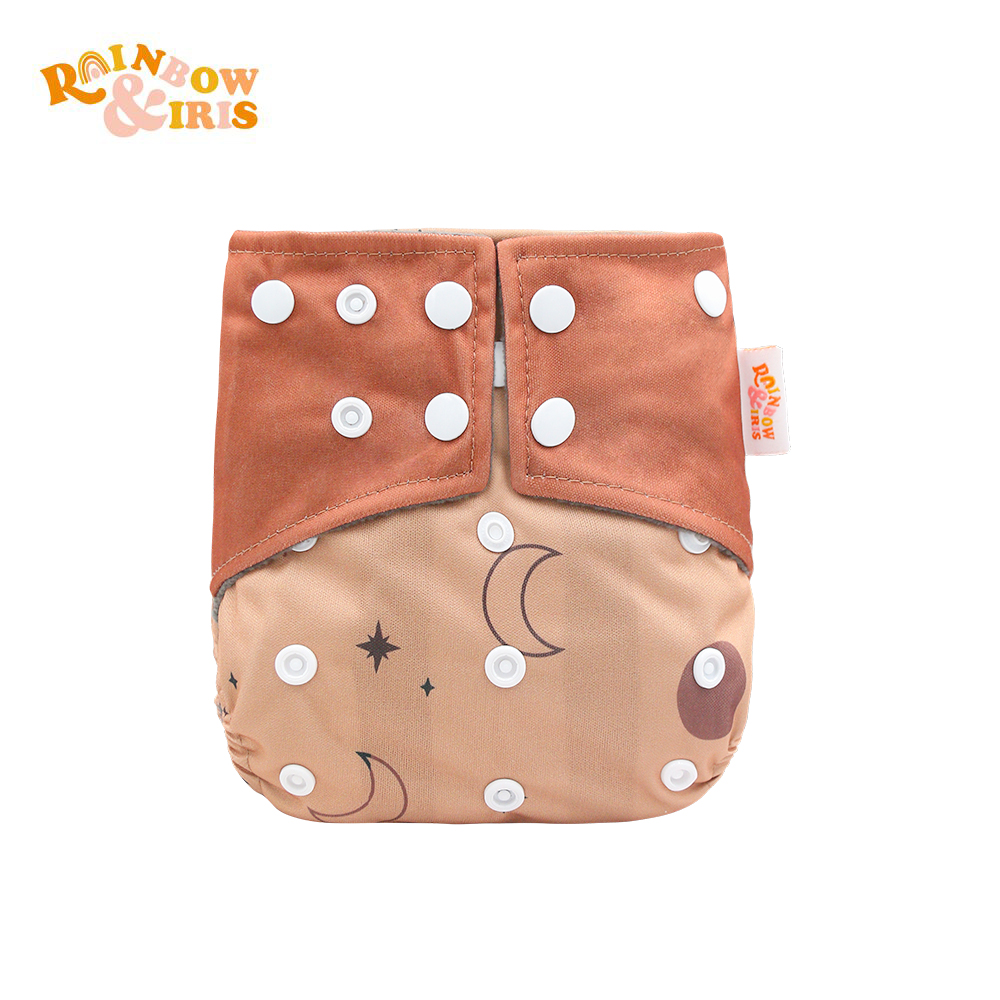 Rainbow&amp;Iris Waterproof Diapers Adjustable Baby Diaper Bamboo Charcoal Lined Diapers: Star